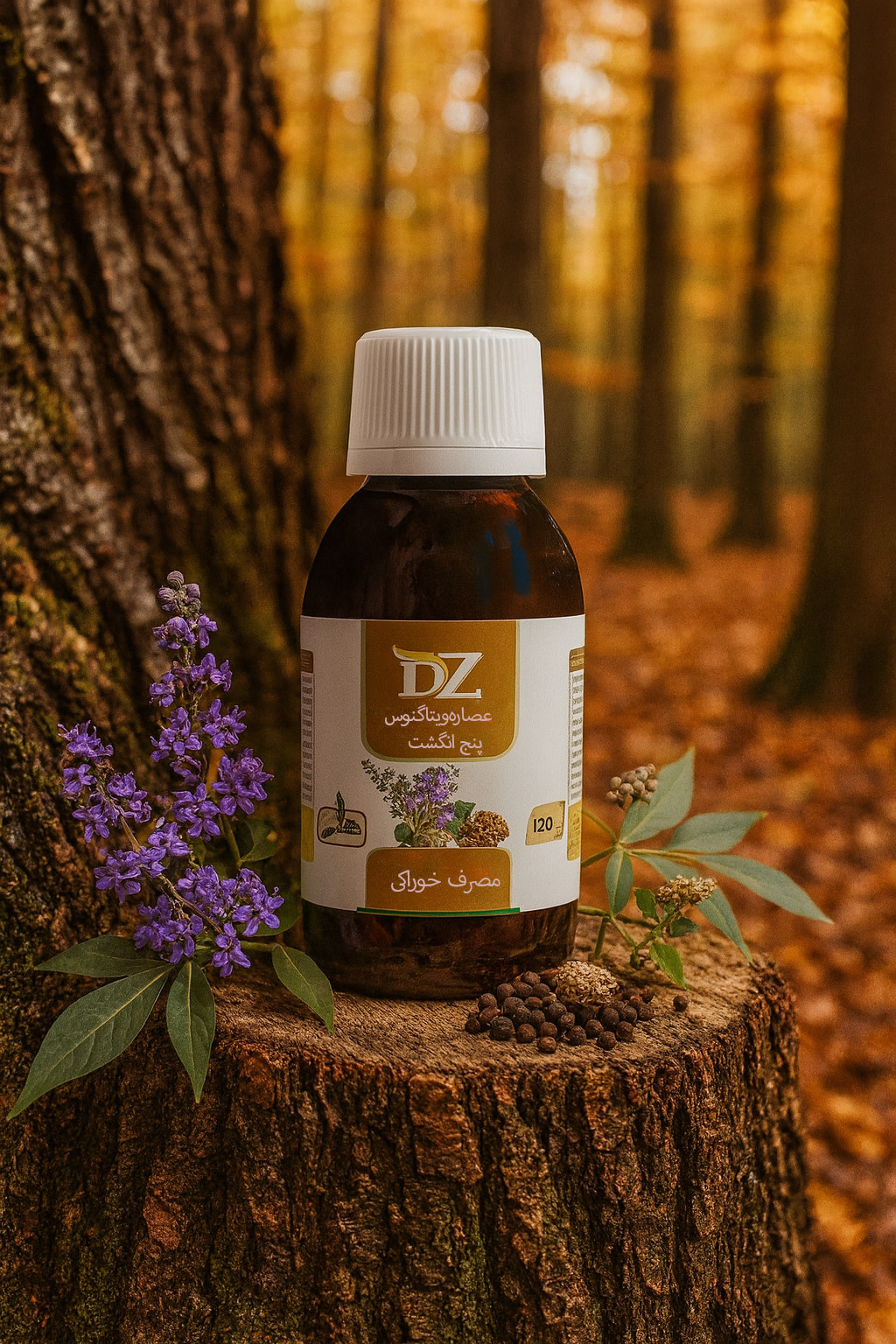 عصاره خوراکی پنج انگشت (ویتاگنوس) دکتر زرقانی – 120 میلی لیتر