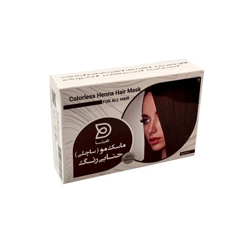 ماسک مو حنا بی رنگ دامیثا مدل ساچلی - 80 گرم