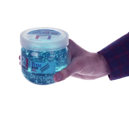 ژل حالت دهنده مو 121 رنگ آبی حجم 500 میلی لیتر عکس دوم